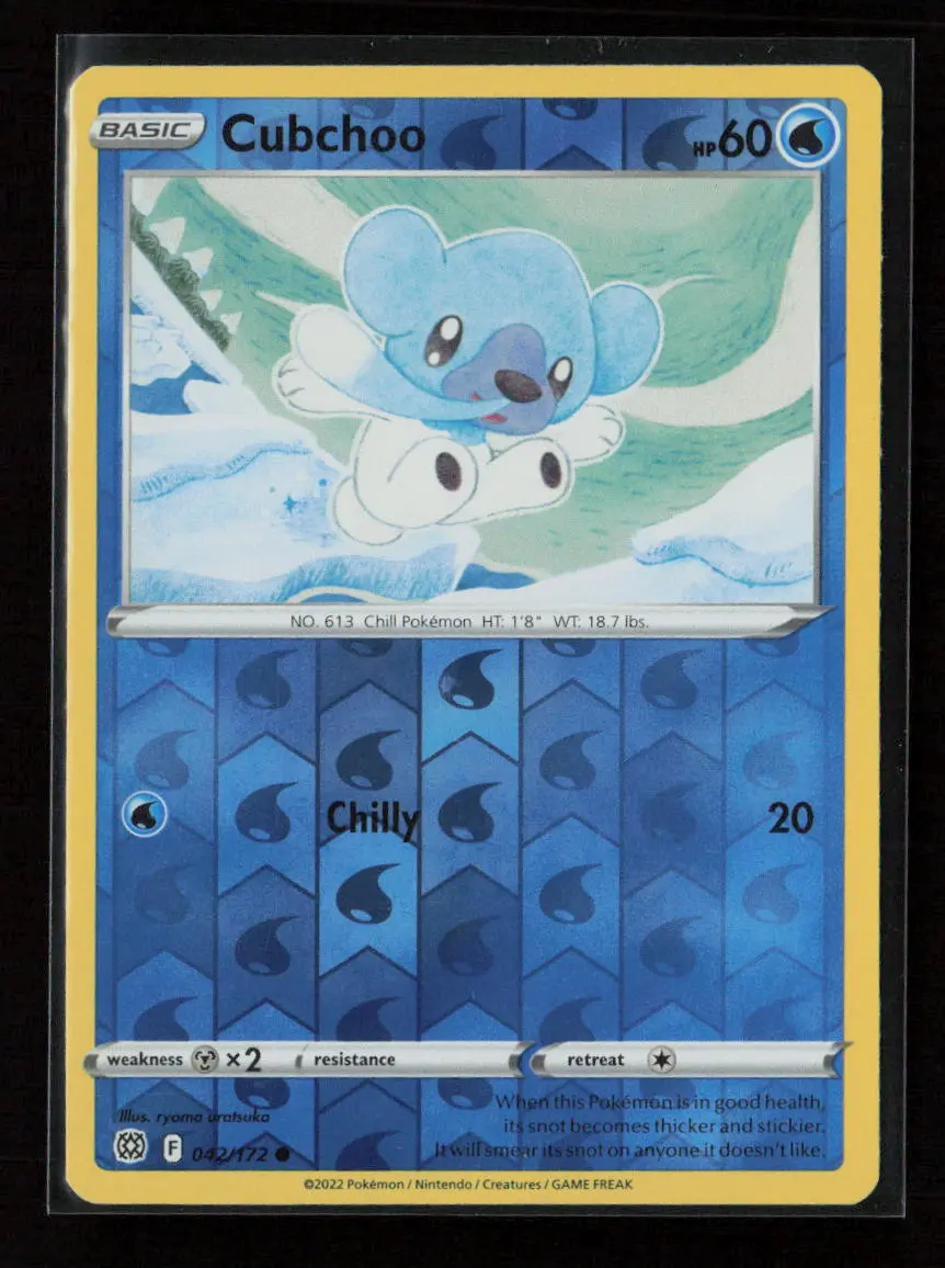 Cubchoo Common Swsh09: Brilliant Stars 042/172 Nm 1