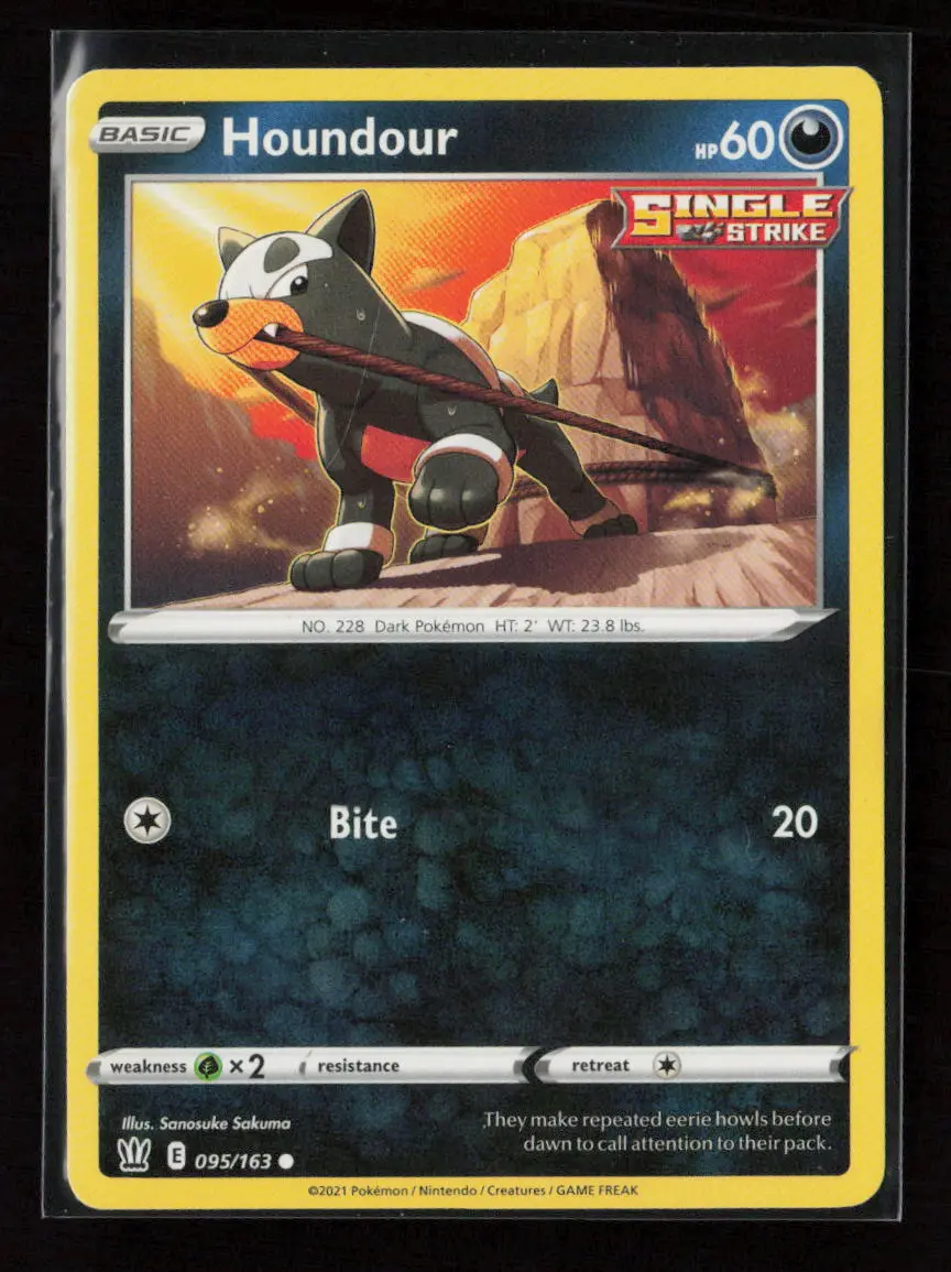 Houndour Common Swsh05: Battle Styles 095/163 Lp 1