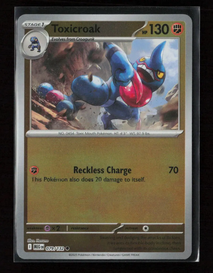 Toxicroak Common Me01: Mega Evolution 079/132 Nm 1