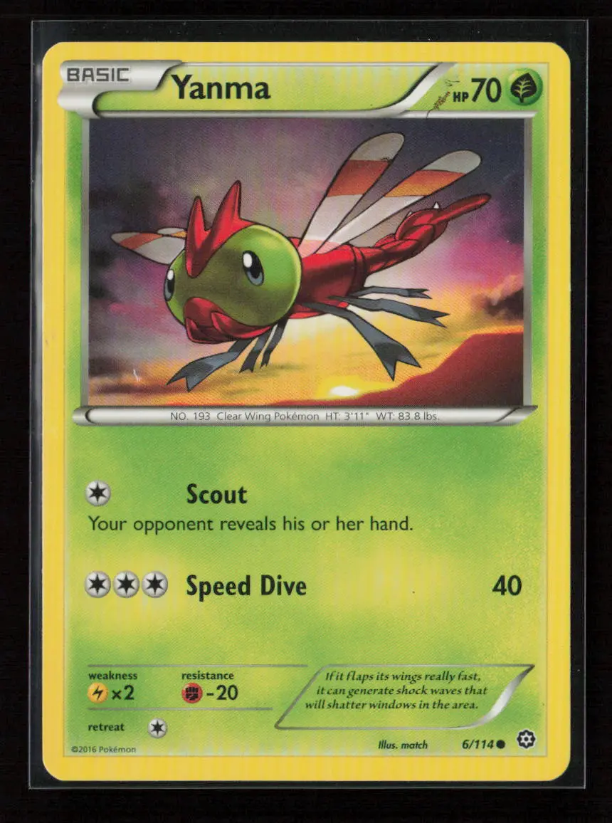 Yanma Common Xy - Steam Siege 6/114 Lp 1
