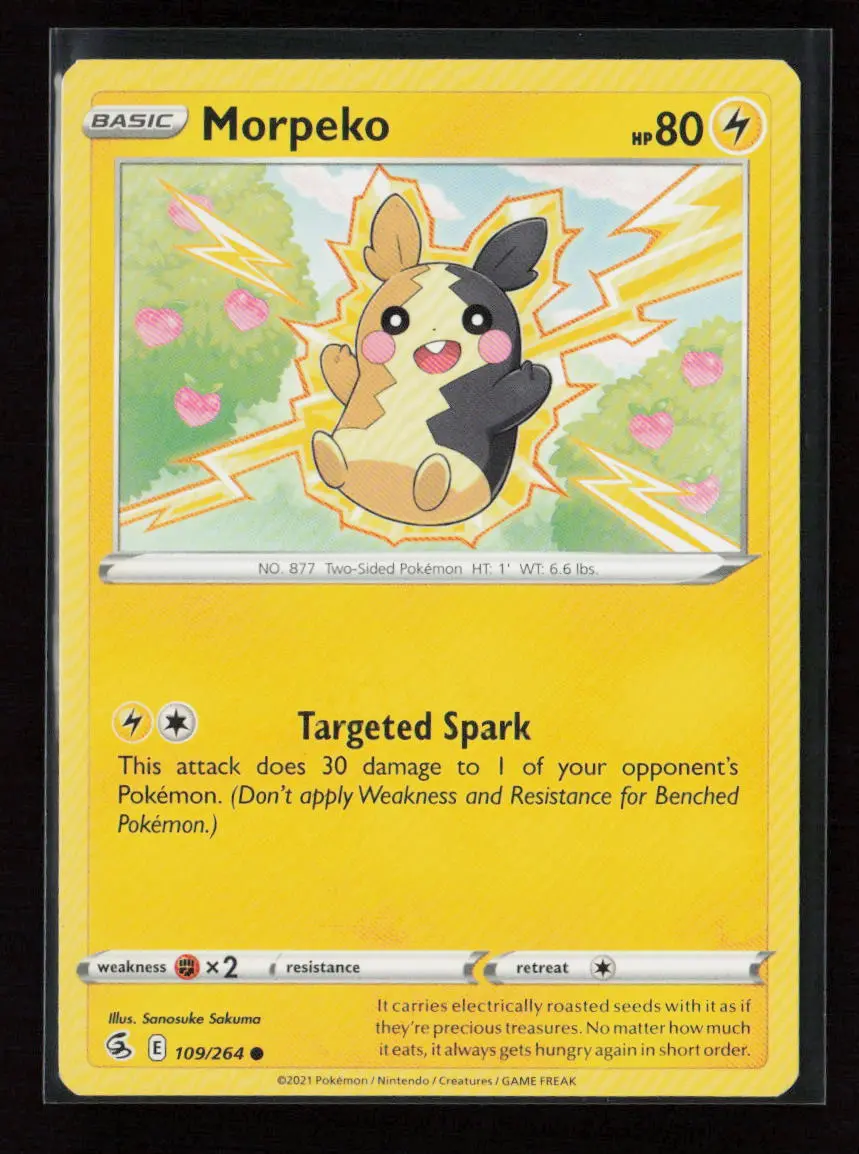 Morpeko -  (#23 Pikachu Stamped) Promo Battle Academy 2022 109/264 Lp 1