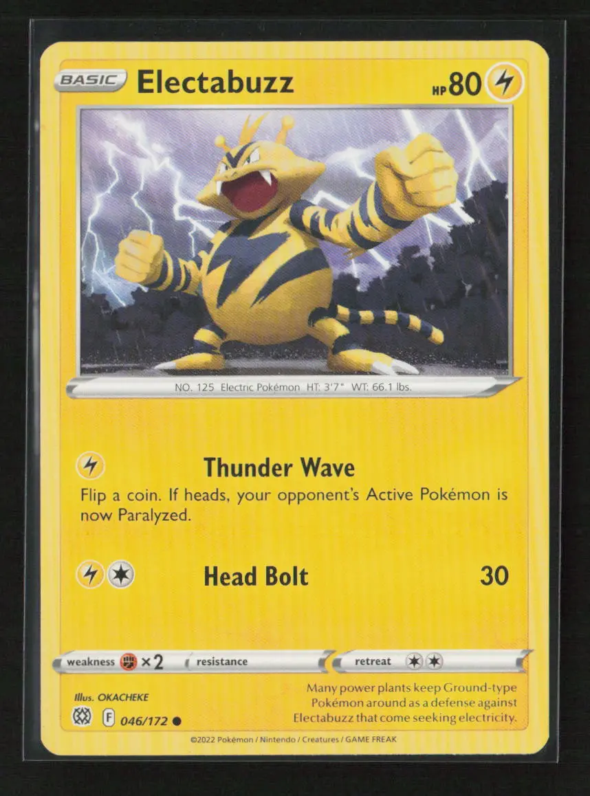 Electabuzz Common Swsh09: Brilliant Stars 046/172 Lp 1