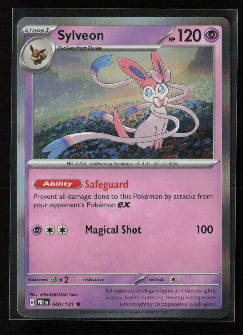 Sylveon Rare Sv: Prismatic Evolutions 040/131 Nm 1