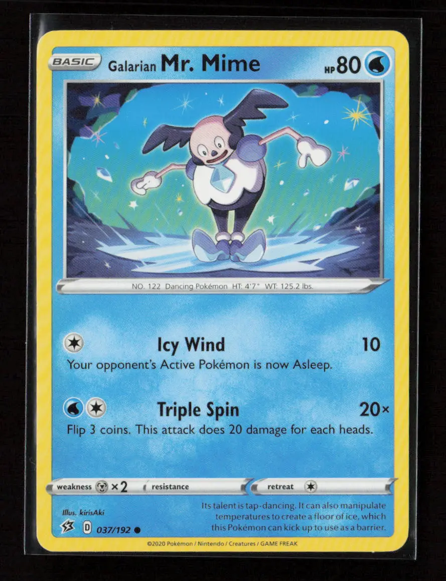 Galarian Mr. Mime Common Swsh02: Rebel Clash 037/192 Lp 1