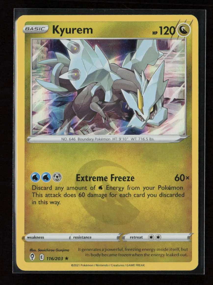 Kyurem Holo Rare Swsh07: Evolving Skies 116/203 Nm 1
