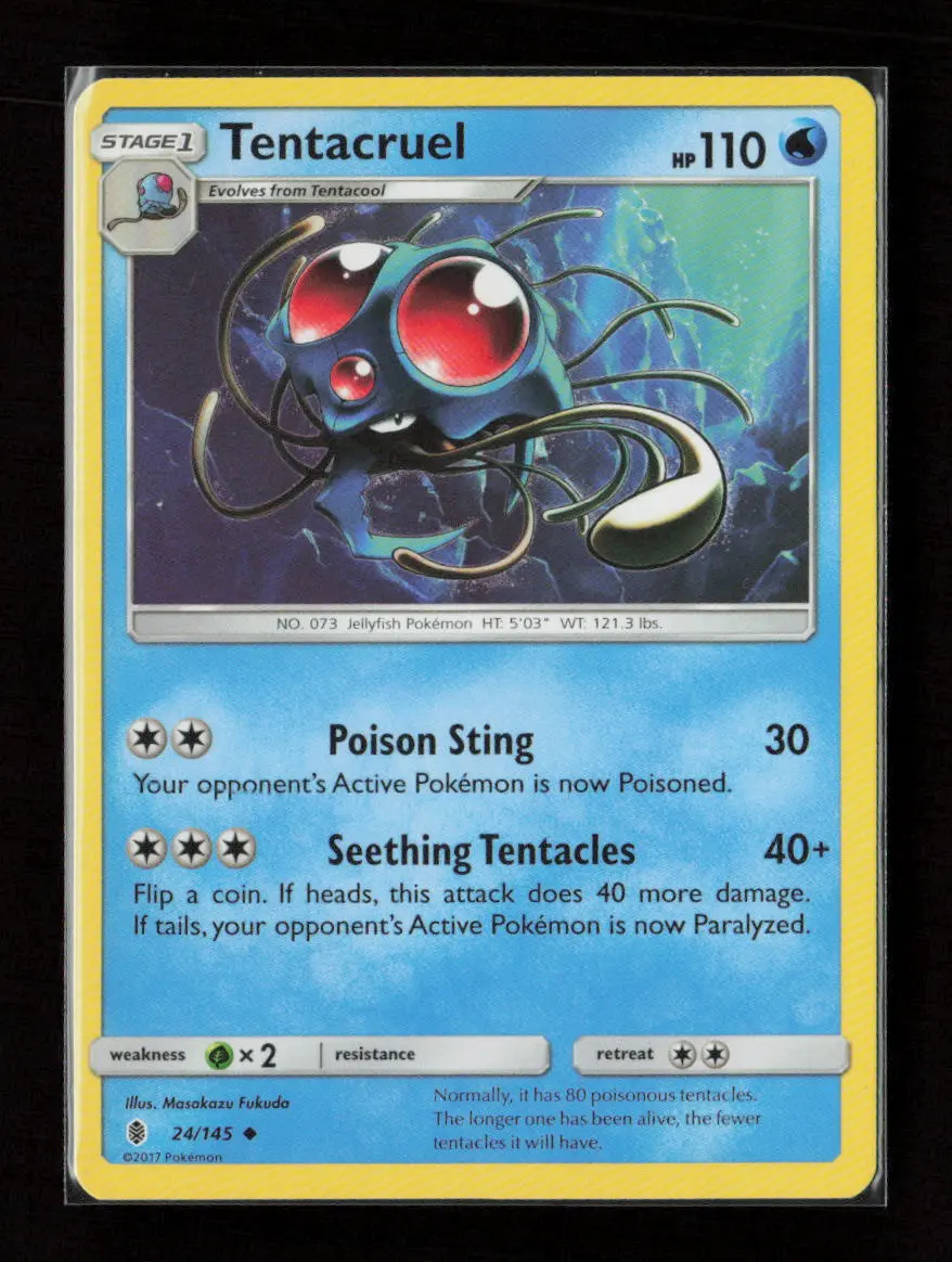 Tentacruel Uncommon Sm - Guardians Rising 24/145 Lp 1