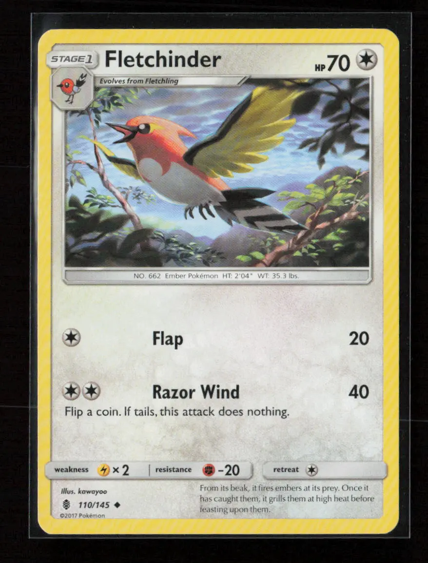 Fletchinder Uncommon Sm - Guardians Rising 110/145 Lp 1