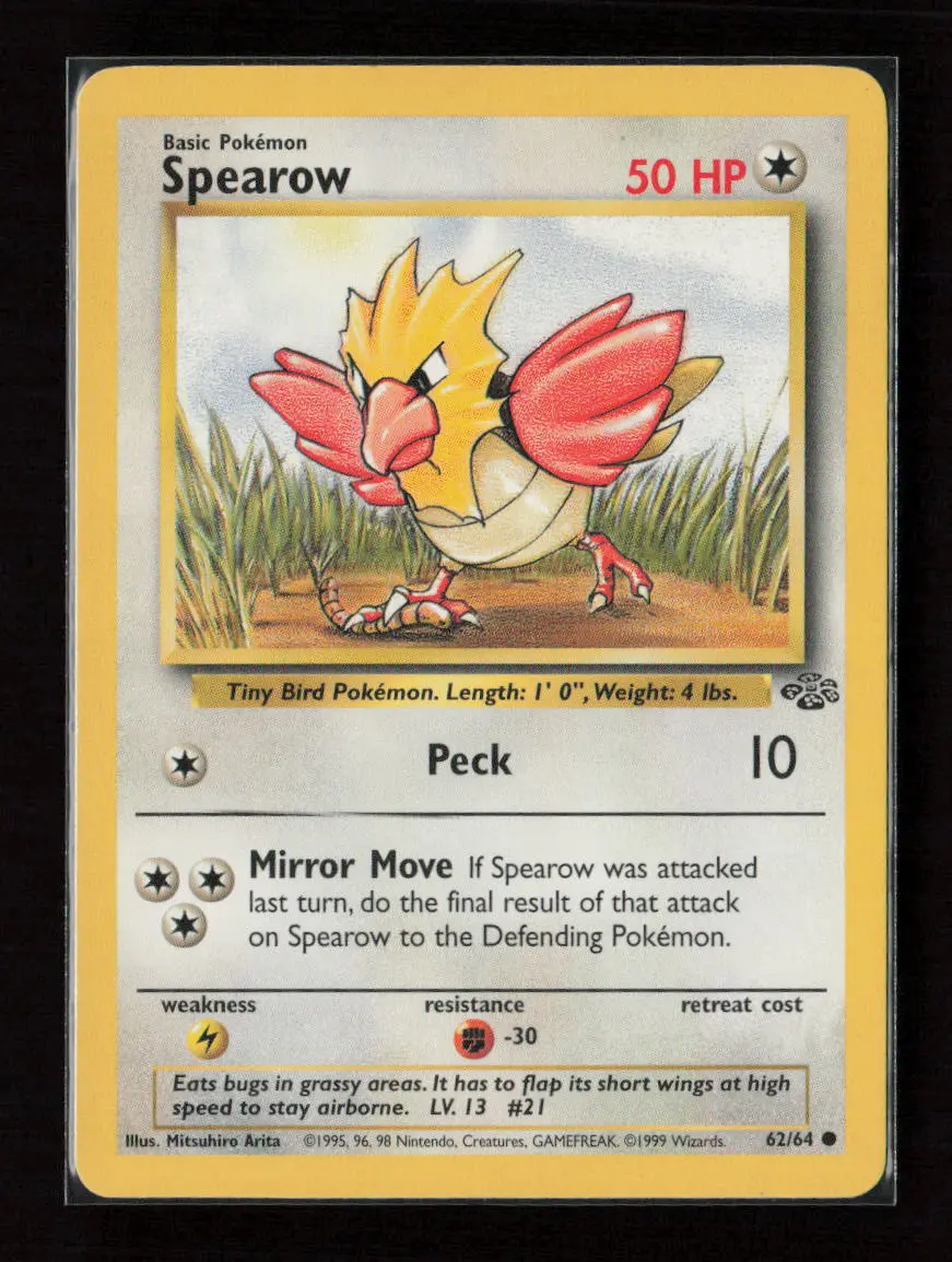 Spearow Common Jungle 62/64 Lp 1