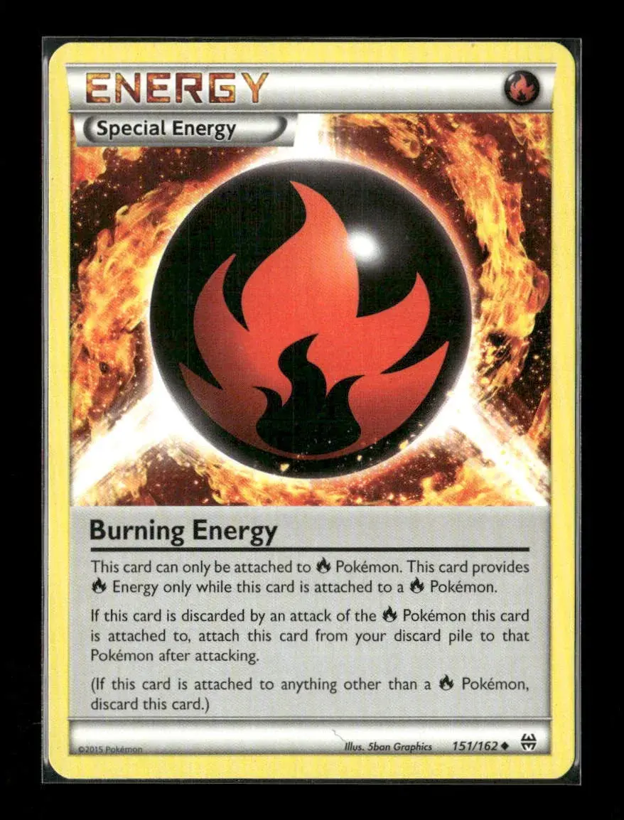 Burning Energy Uncommon Xy - Breakthrough 151/162 Lp 1