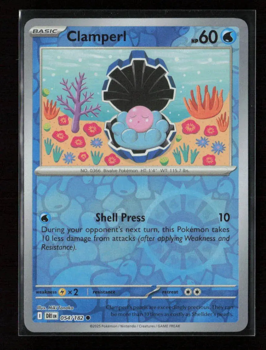 Clamperl - Common Sv10: Destined Rivals 054/182 Nm 1
