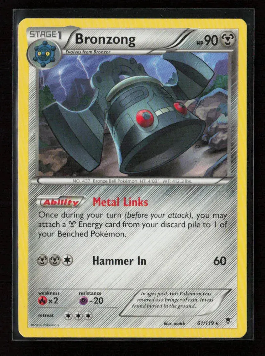 Bronzong Rare Xy - Phantom Forces 61/119 Nm 1