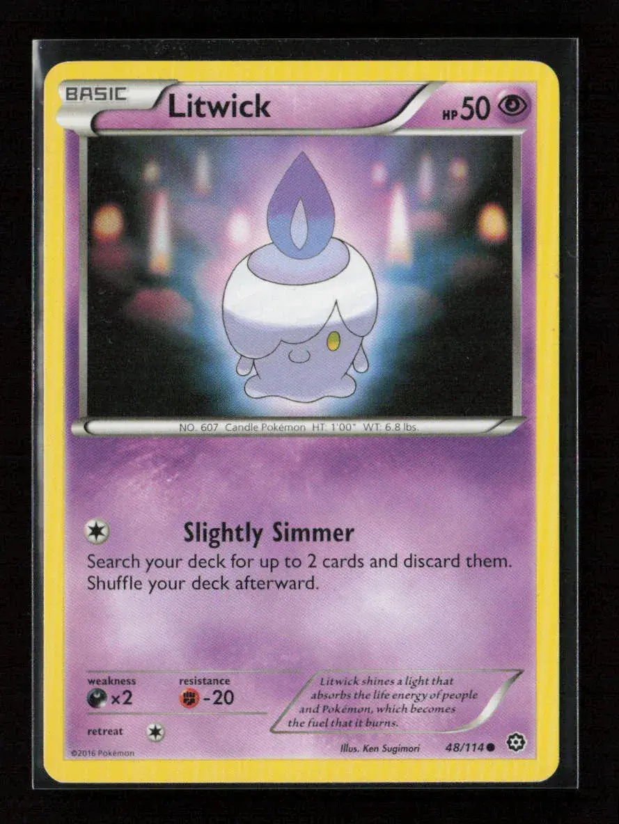 Litwick Common Xy - Steam Siege 48/114 Nm 1