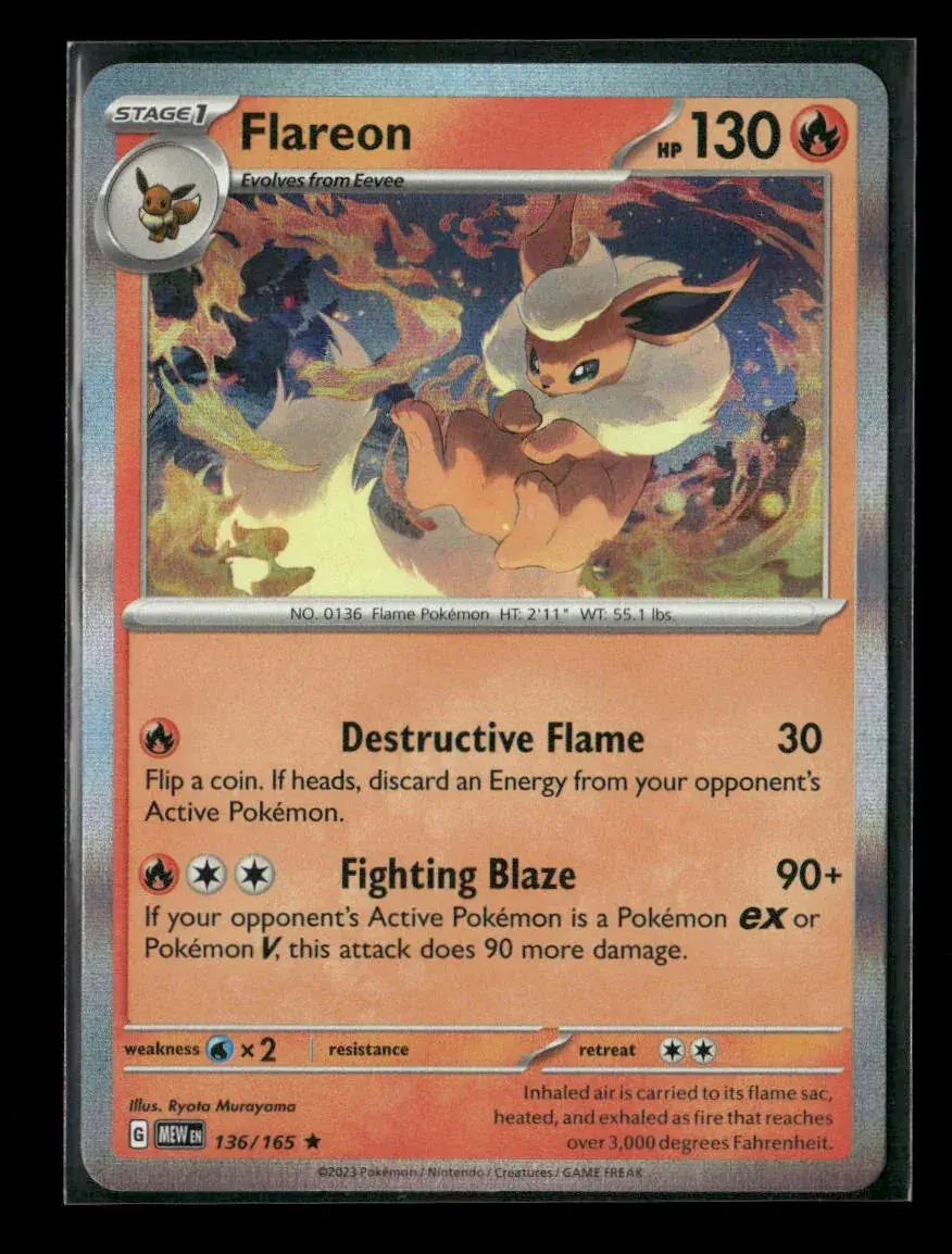 Flareon Rare Sv: Prismatic Evolutions 013/131 Nm 1