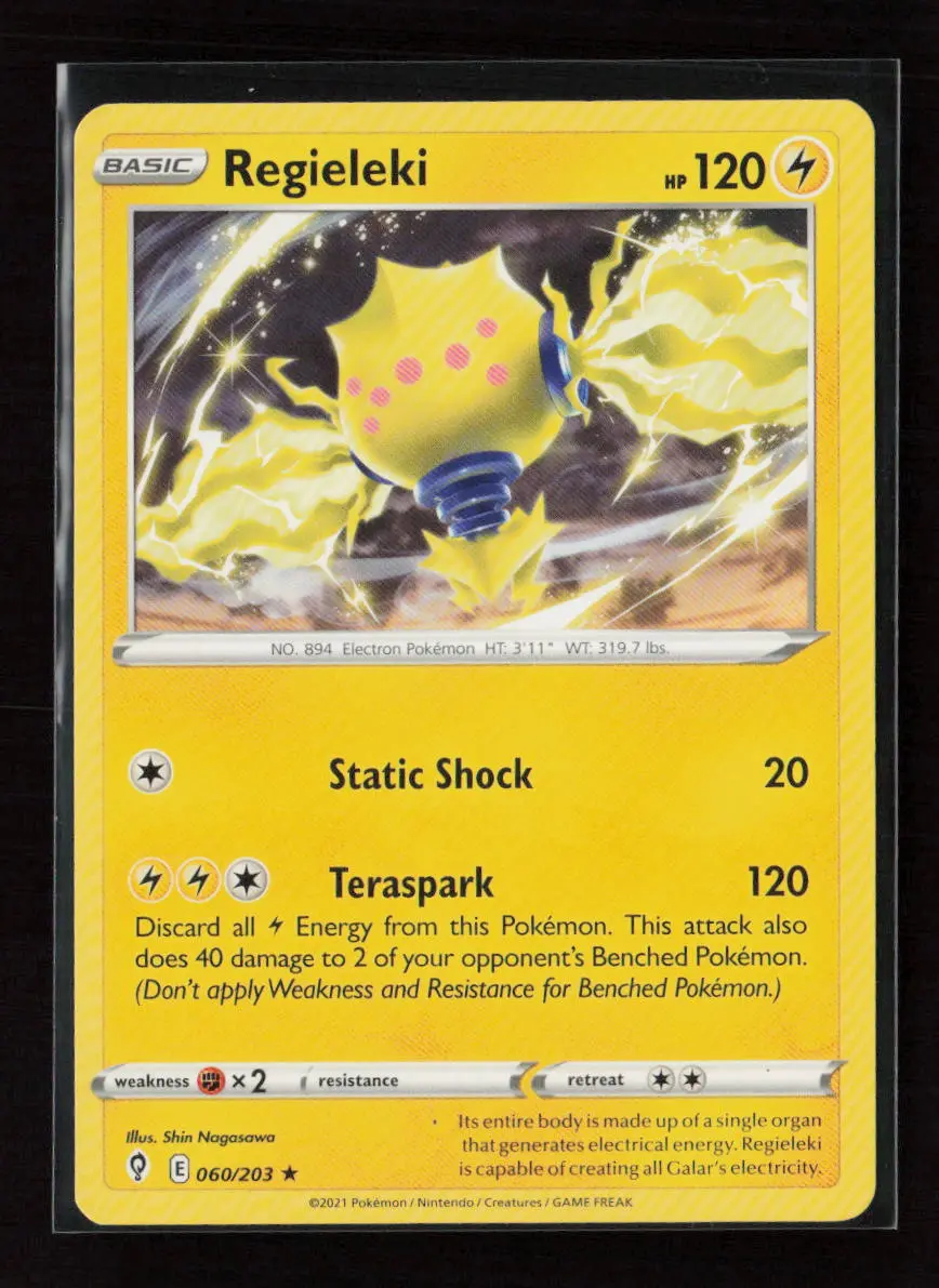 Regieleki Holo Rare Swsh07: Evolving Skies 060/203 Lp 1
