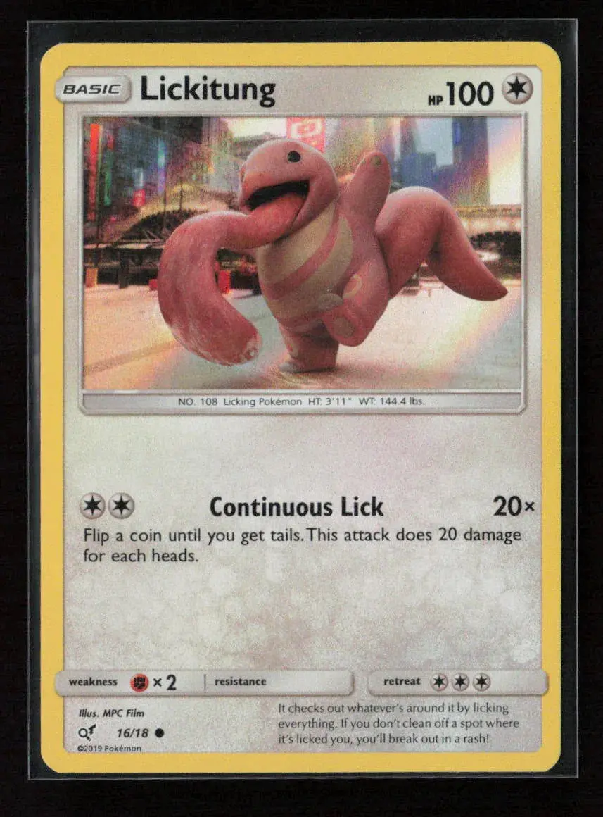 Lickitung (Holo Common) Common Detective Pikachu 16/18 Nm 1
