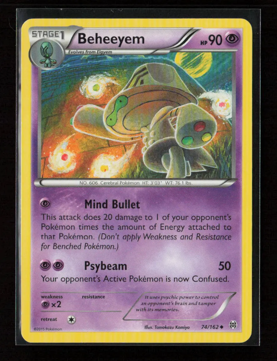 Beheeyem Uncommon Xy - Breakthrough 74/162 Lp 1