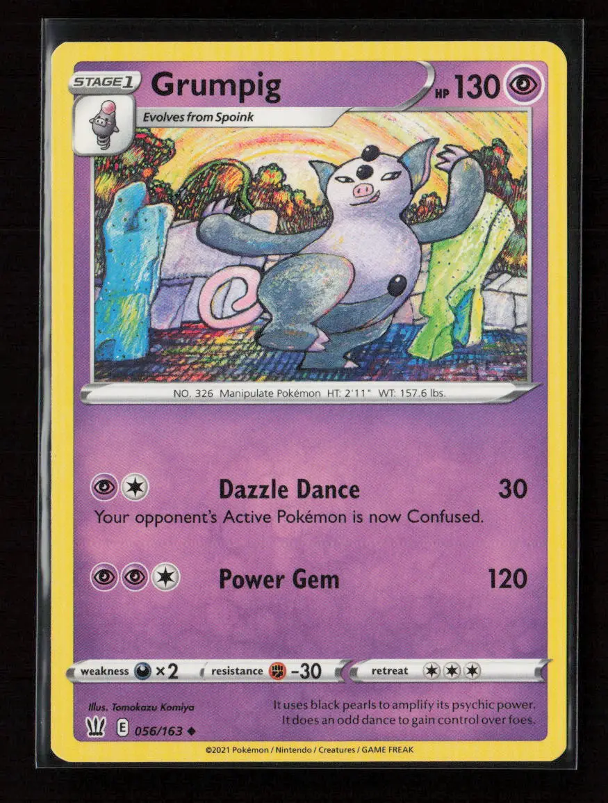 Grumpig Uncommon Swsh05: Battle Styles 056/163 Lp 1