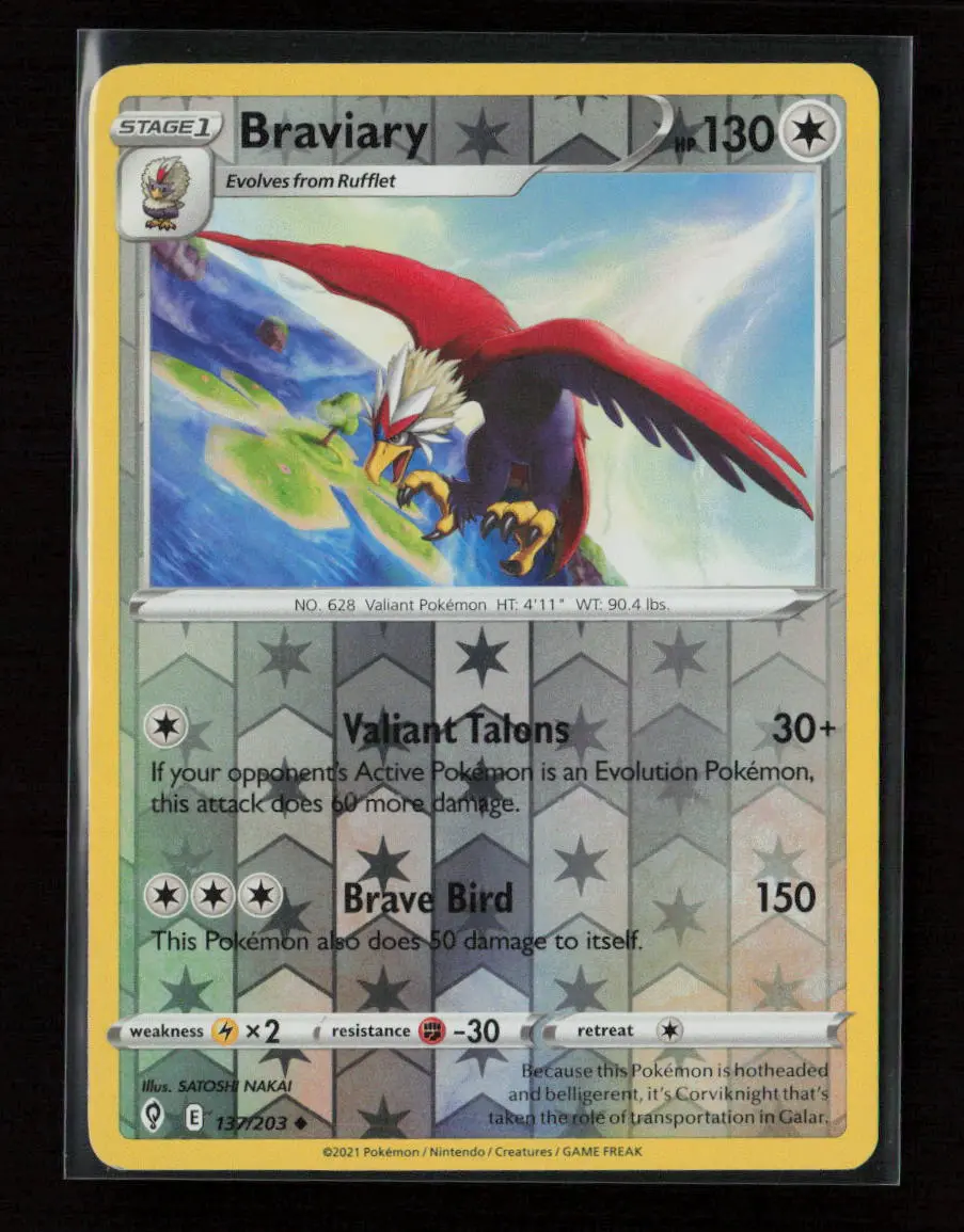 Braviary Uncommon Swsh07: Evolving Skies 137/203 Nm 1