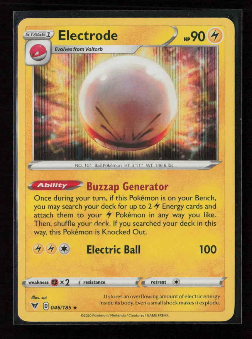 Electrode Holo Rare Swsh04: Vivid Voltage 046/185 Lp 1
