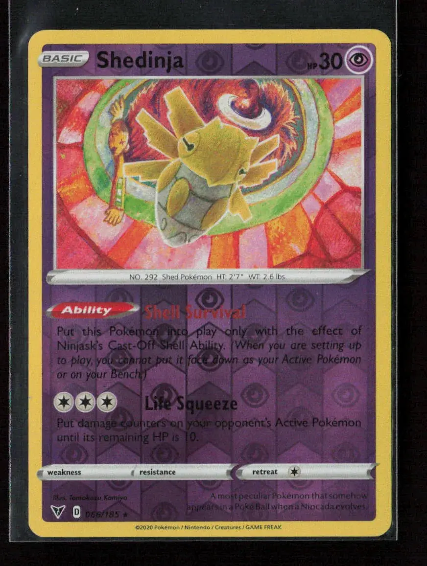 Shedinja Rare Swsh04: Vivid Voltage 066/185 Nm 1