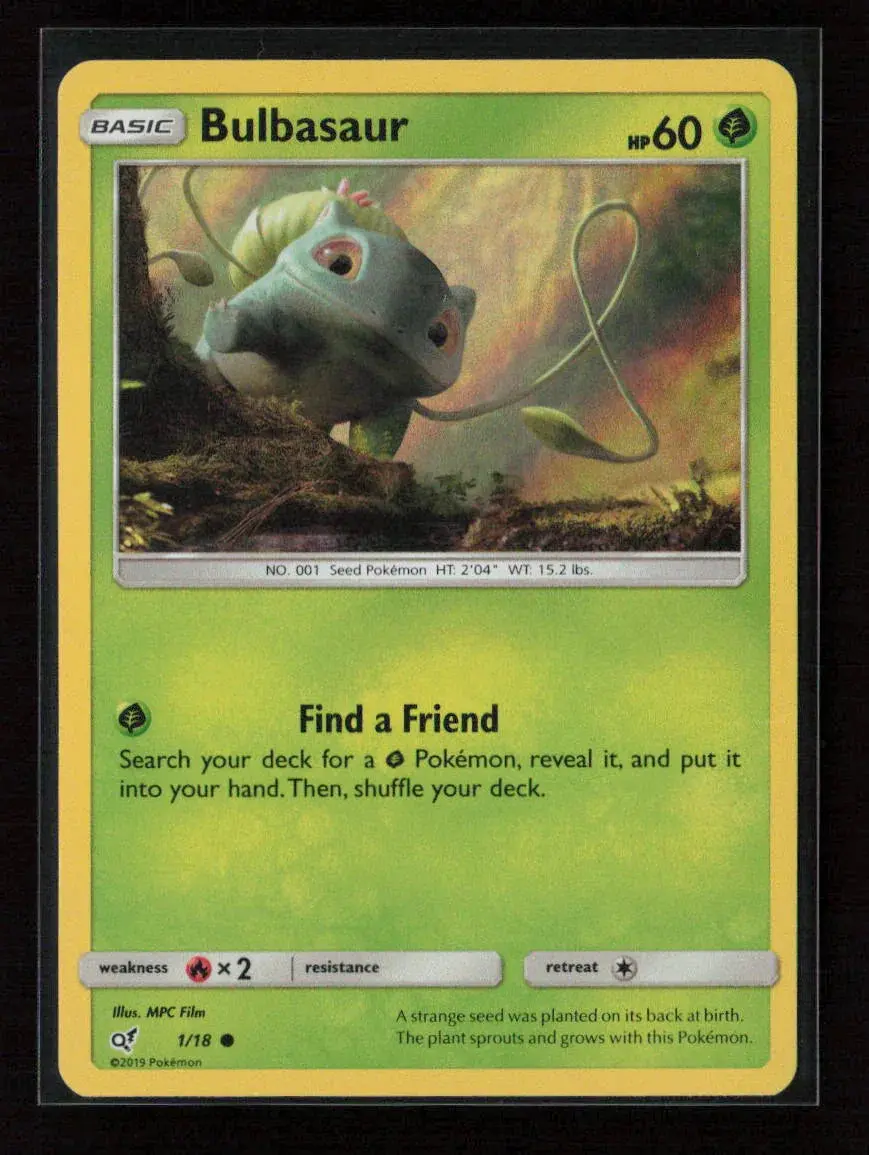 Bulbasaur (Holo Common) Common Detective Pikachu 1/18 Nm 1