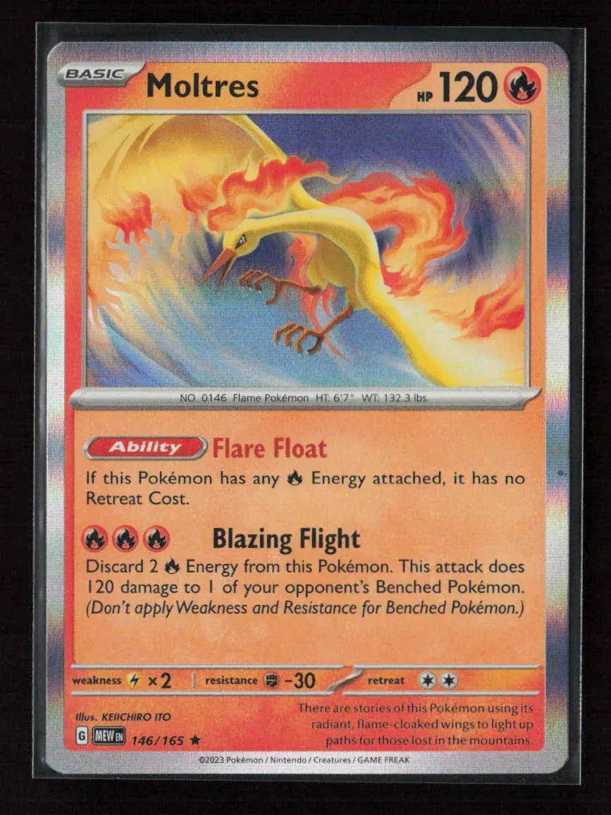 Moltres Rare Sv: Scarlet & Violet 151 146/165 Nm 1