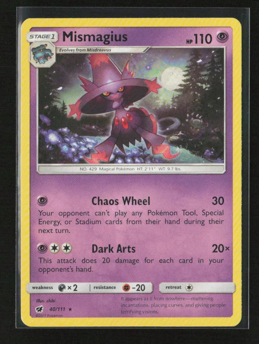 Mismagius Rare Sm - Crimson Invasion 40/111 Lp 1