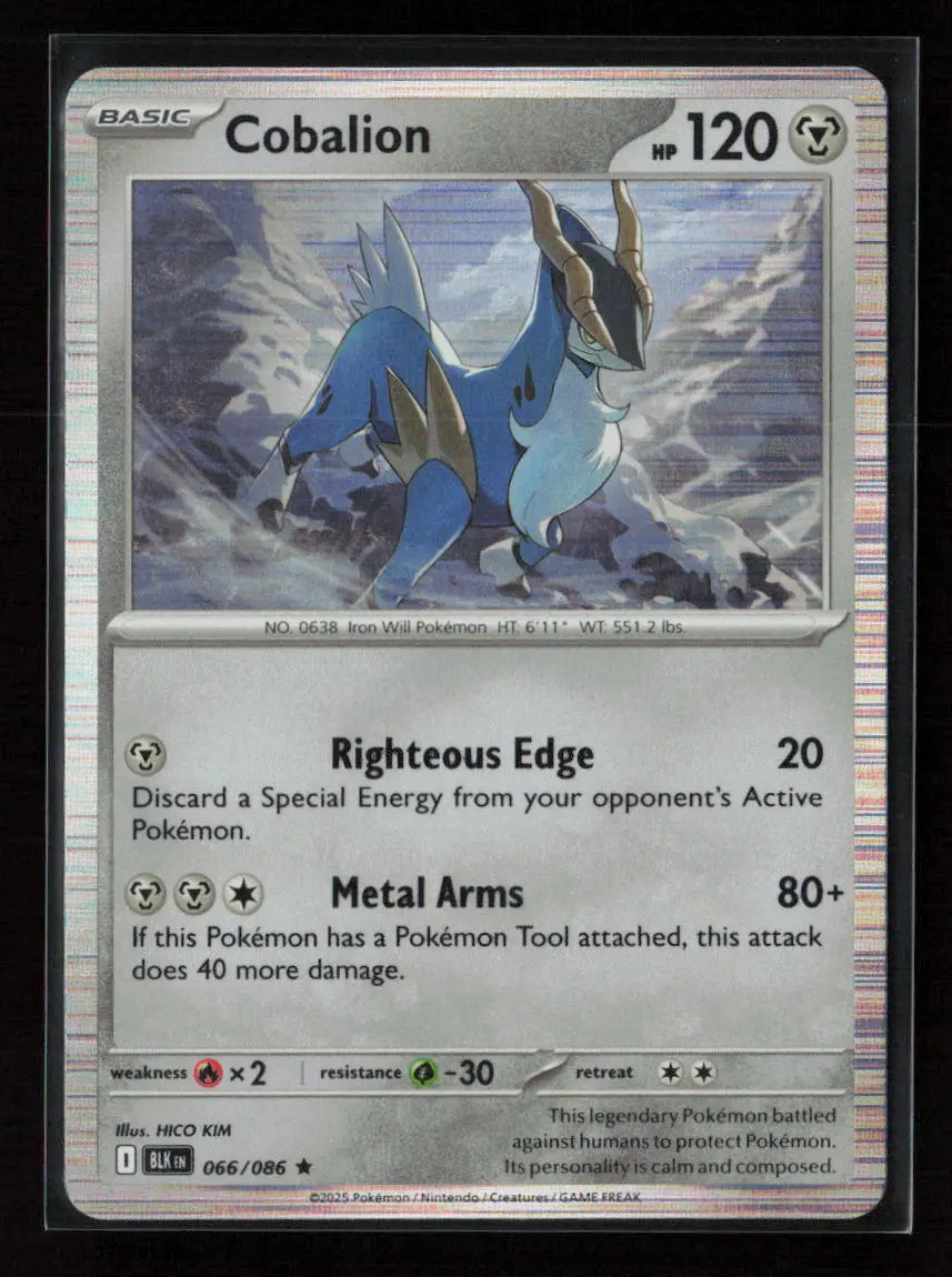 Cobalion Rare Sv: Black Bolt 066/086 Nm 1