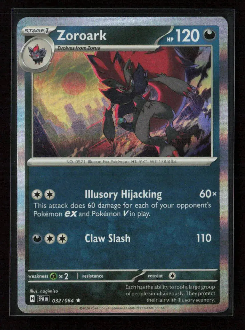 Zoroark Rare Sv: Shrouded Fable 032/064 Nm 1