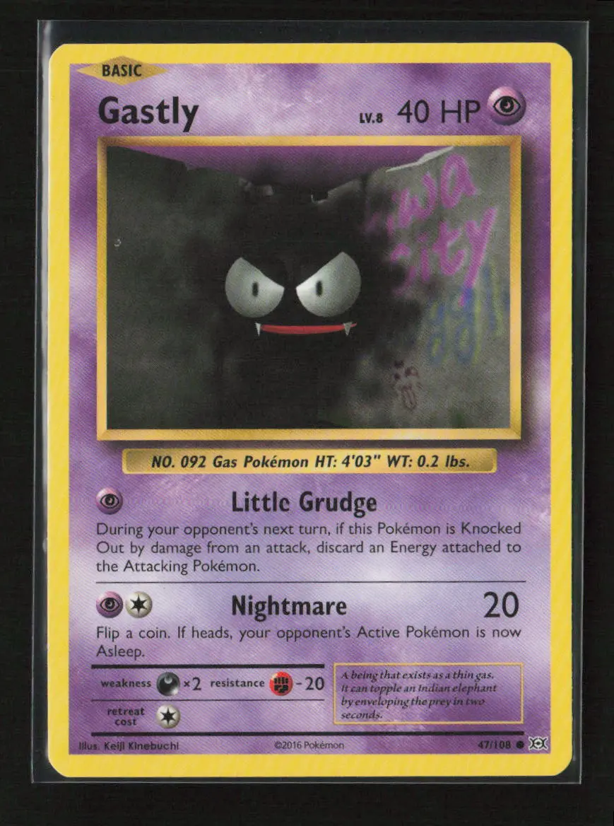 Gastly Common Xy - Evolutions 47/108 Lp 1