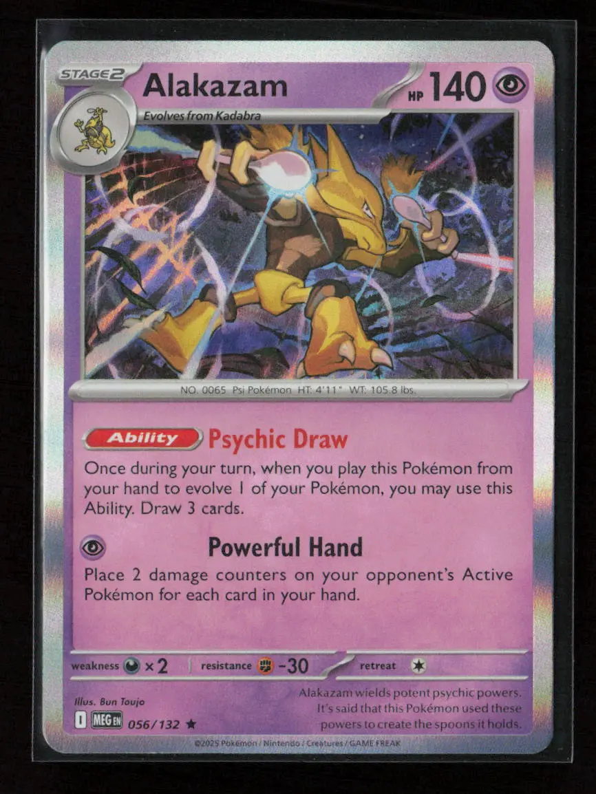 Alakazam Rare Me01: Mega Evolution 056/132 Nm 1