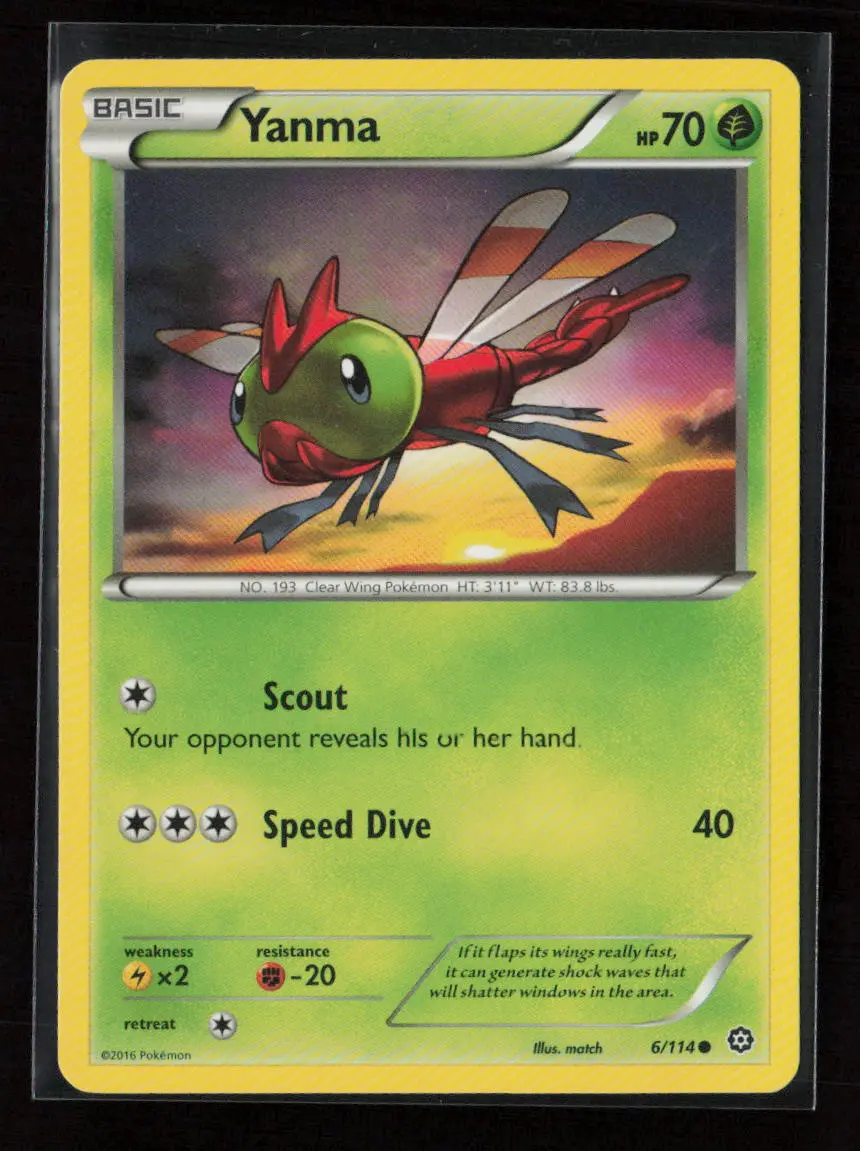 Yanma Common Xy - Steam Siege 6/114 Lp 1
