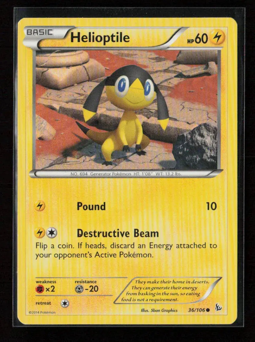 Helioptile Common Xy - Flashfire 36/106 Mp 1