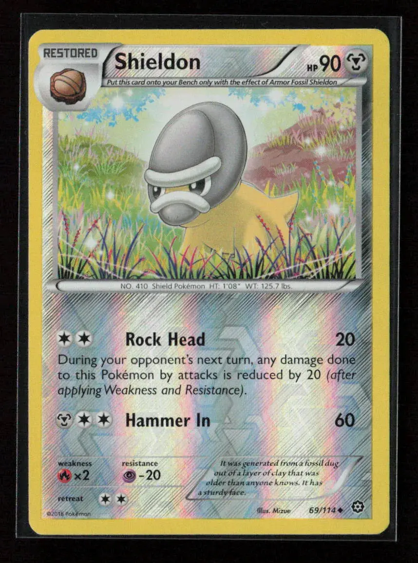 Shieldon Uncommon Xy - Steam Siege 69/114 Lp 1