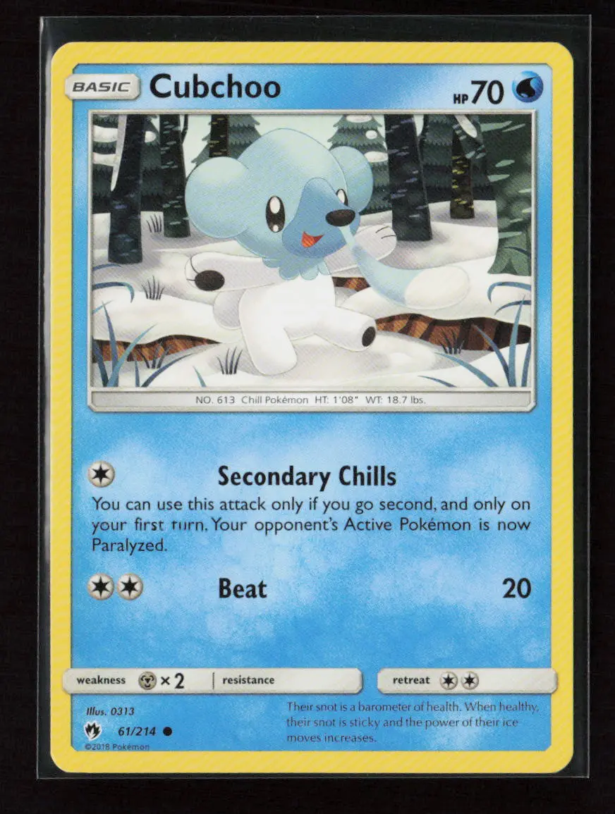 Cubchoo Common Sm - Lost Thunder 61/214 Lp 1