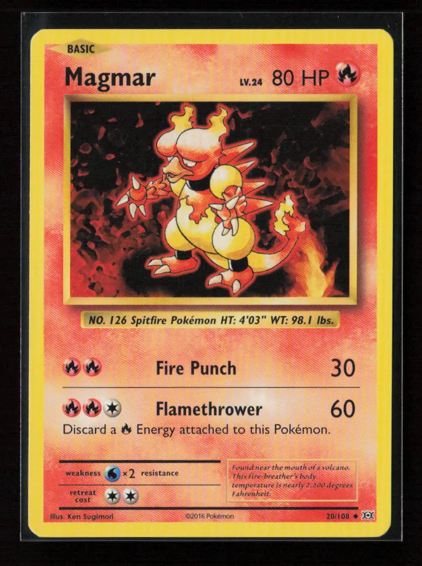 Magmar Uncommon Xy - Evolutions 20/108 Lp 1