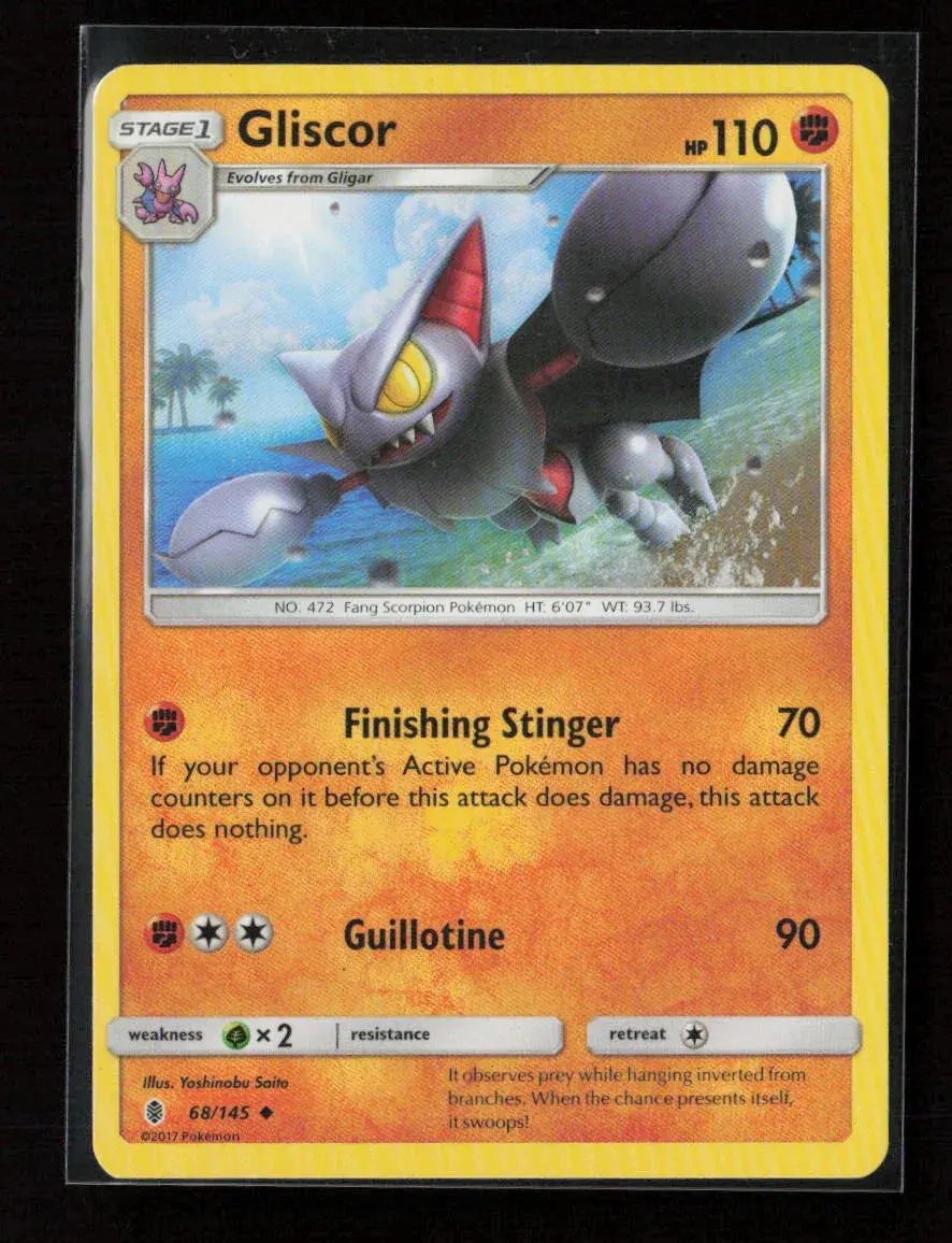 Gliscor Uncommon Sm - Guardians Rising 68/145 Lp 1