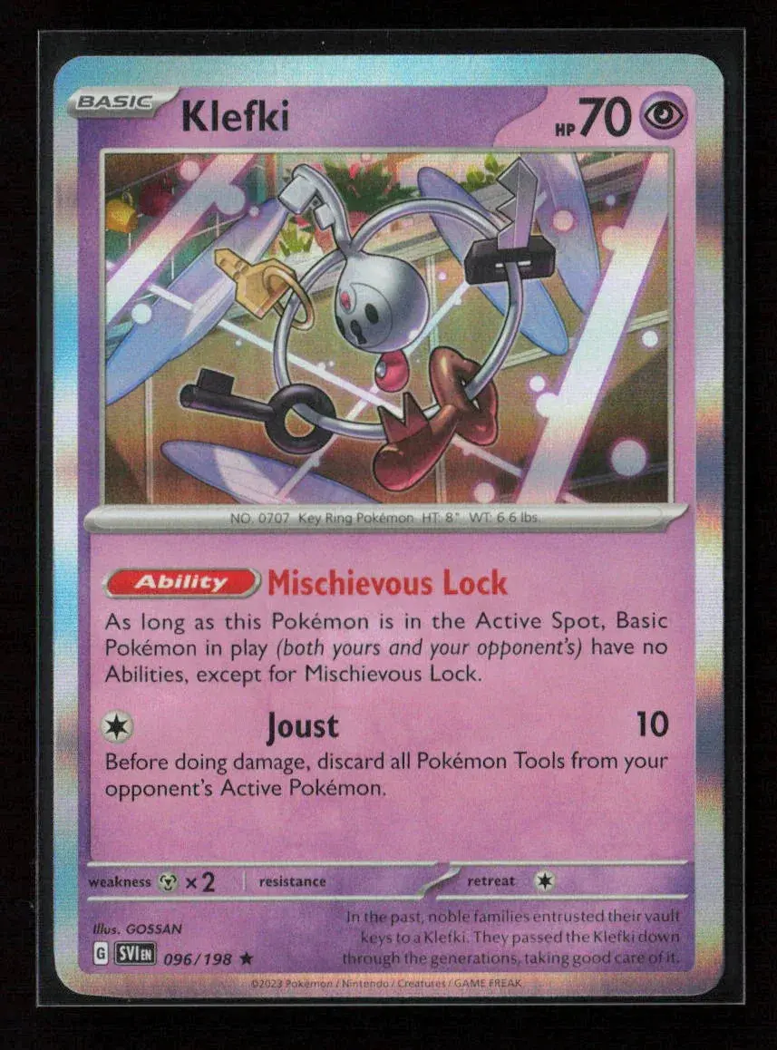 Klefki Rare Sv01: Scarlet & Violet Base Set 096/198 Nm 1