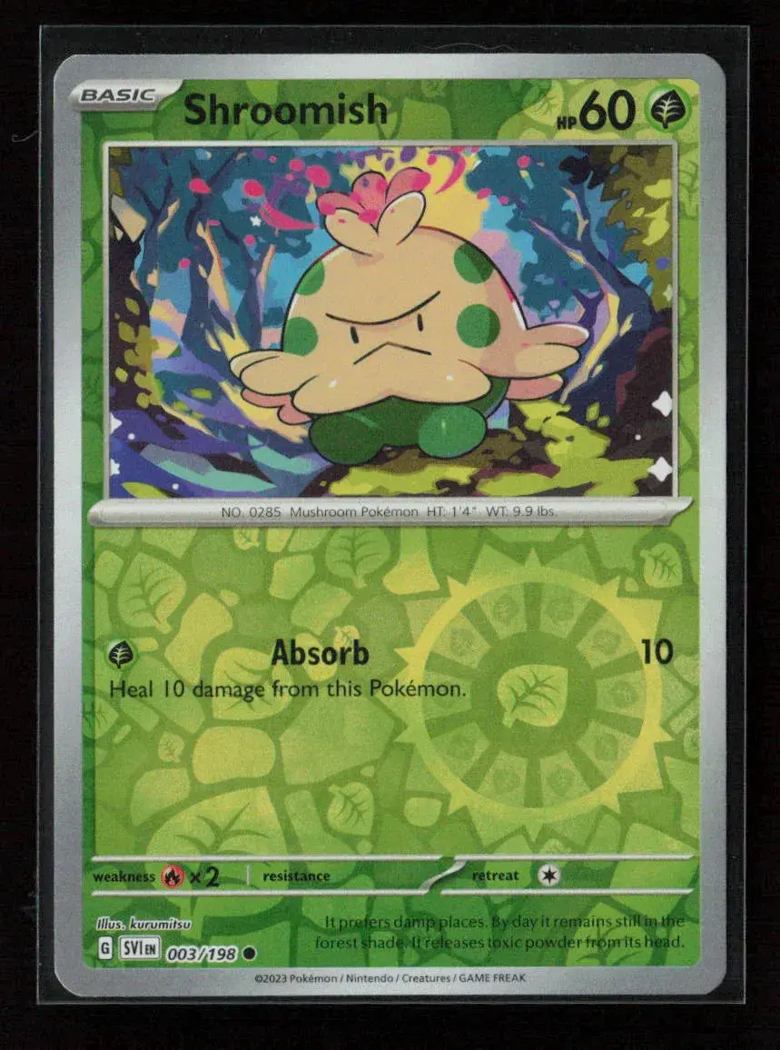 Shroomish Common Sv01: Scarlet & Violet Base Set 003/198 Nm 1