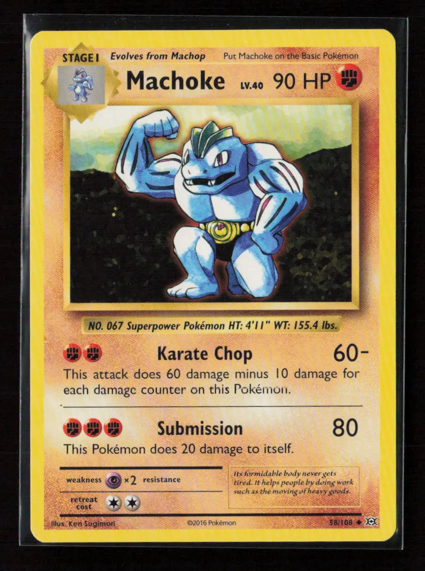Machoke Uncommon Xy - Evolutions 58/108 Lp 1