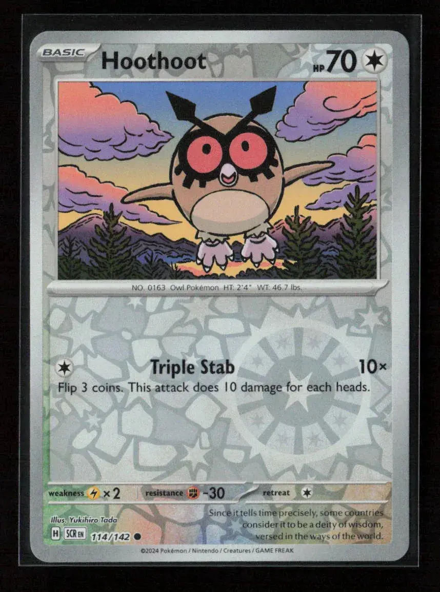 Hoothoot Common Sv07: Stellar Crown 114/142 Nm 1