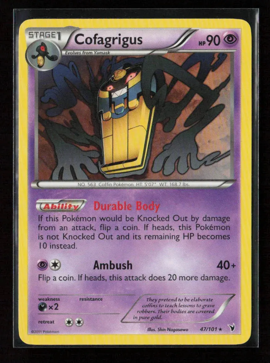 Cofagrigus (47) Rare Noble Victories 47/101 Nm 1