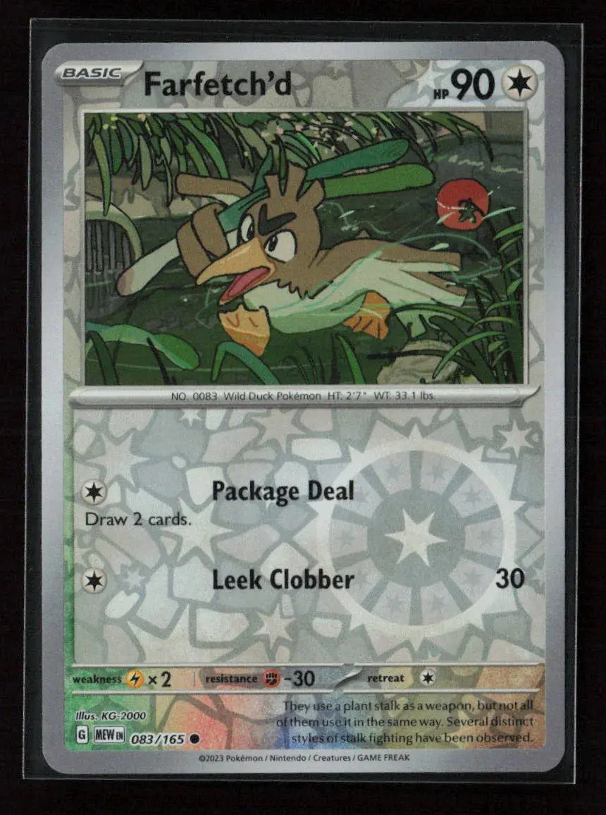 Farfetch'd Common Sv: Scarlet & Violet 151 083/165 Nm 1