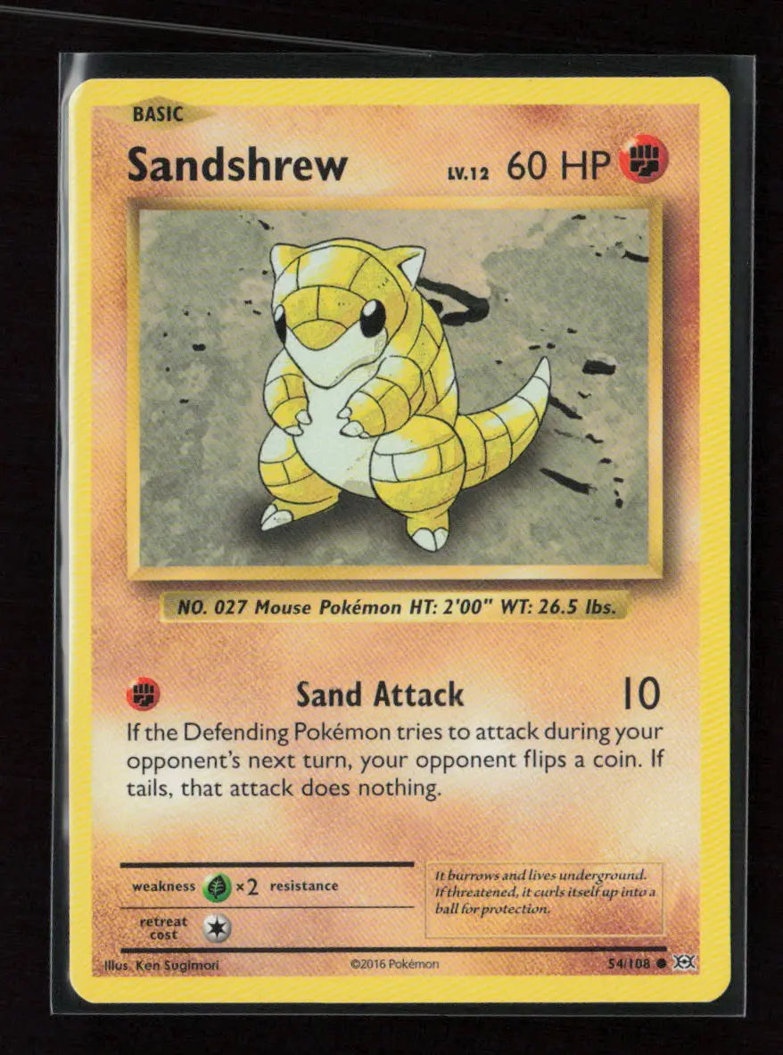 Sandshrew Common Xy - Evolutions 54/108 Lp 1