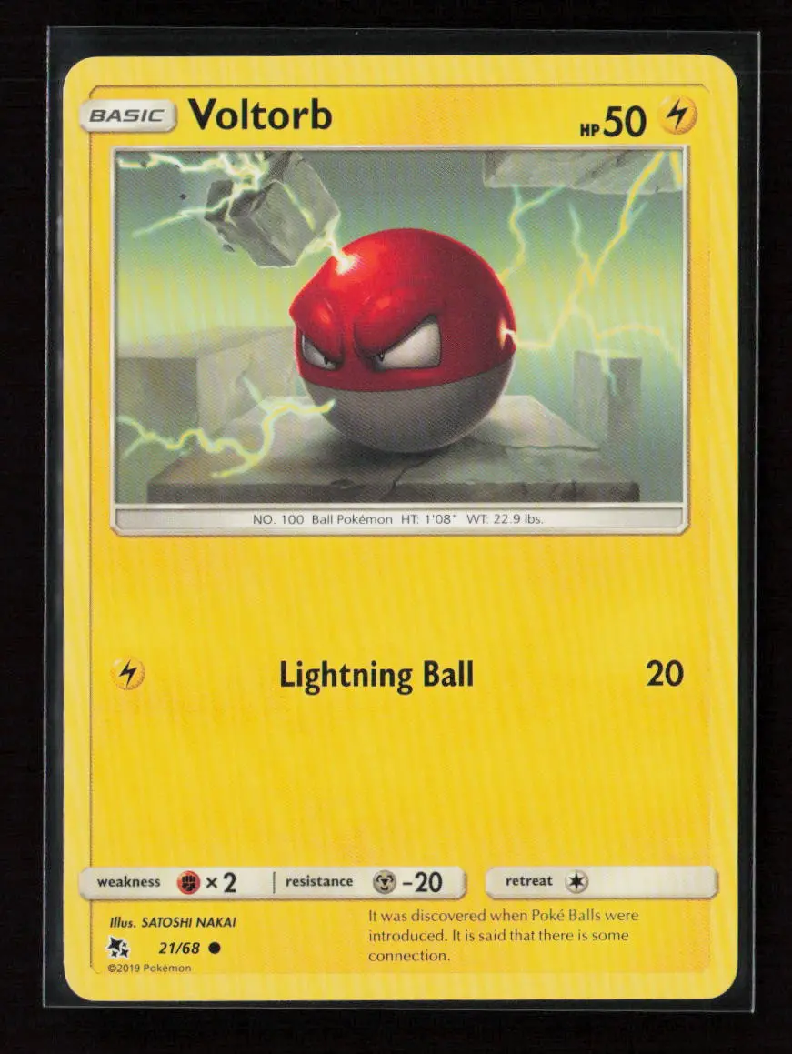 Voltorb Common Hidden Fates 21/68 Lp 1