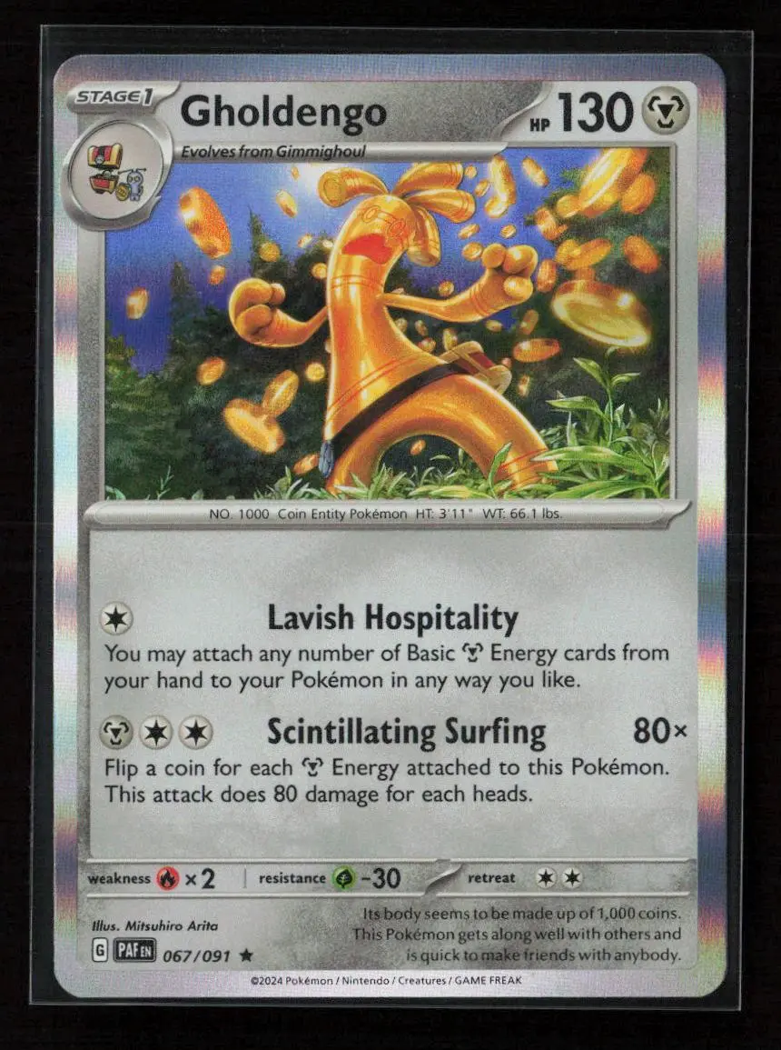 Gholdengo Rare Sv: Paldean Fates 067/091 Nm 1