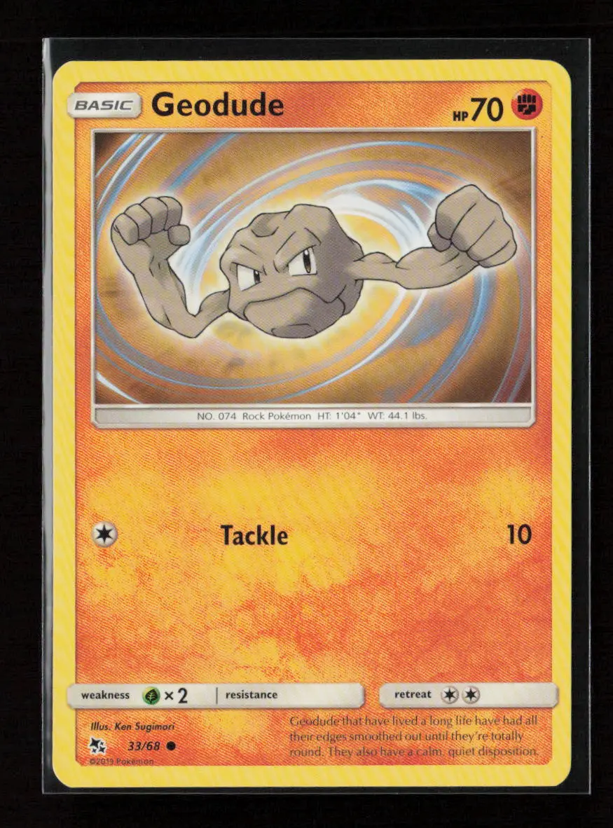 Geodude Common Hidden Fates 33/68 Nm 1