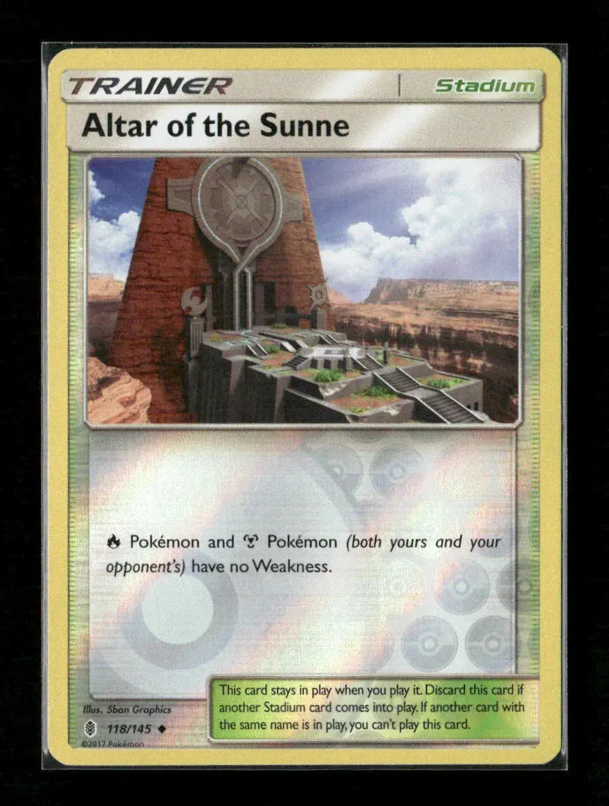 Altar Of The Sunne Uncommon Sm - Guardians Rising 118/145 Lp 1