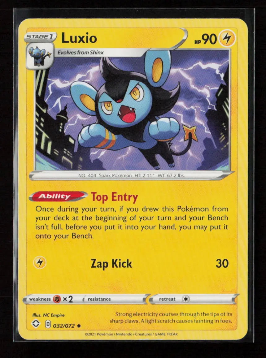 Luxio Uncommon Shining Fates 032/072 Lp 1