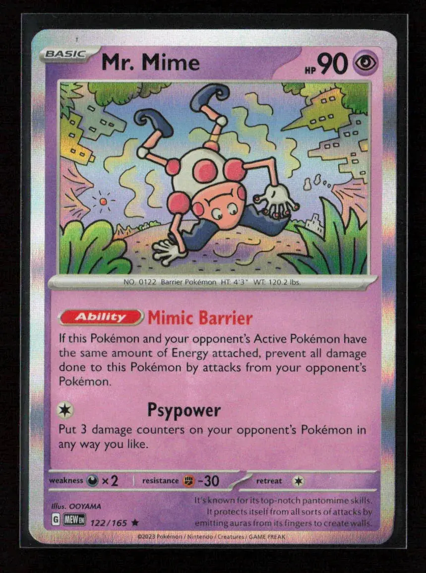 Mr. Mime - Rare Sv: Scarlet & Violet 151 122/165 Nm 1